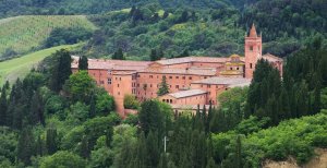 Van Gogh Tours - Benedictine monastery of Monte Oliveto Maggiore - The Best of Umbria and Tuscany cycling tour